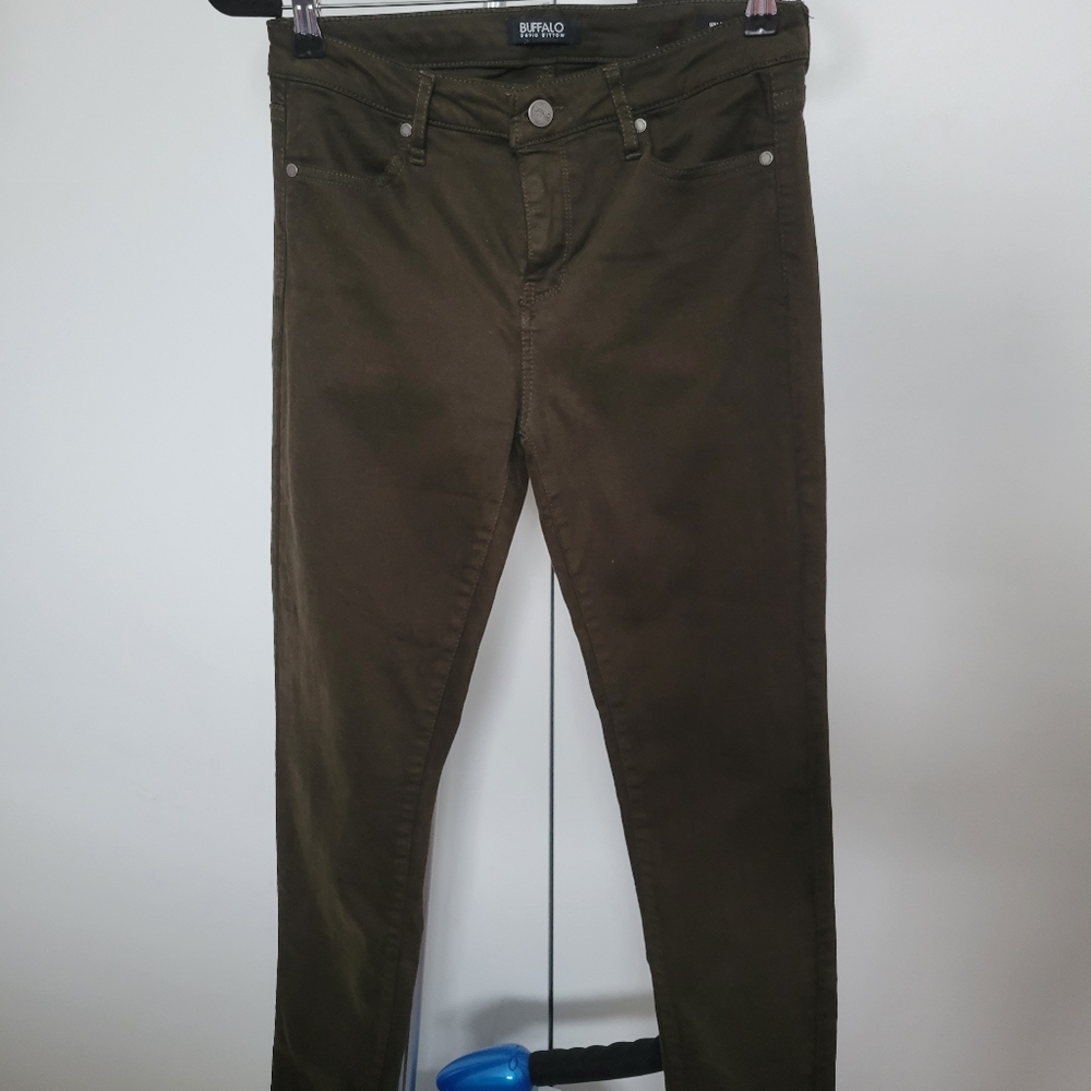 Dark olive green pants